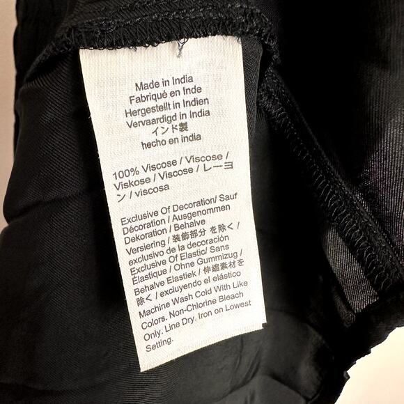 J CREW Smocked Drop Waist Silky Midi Dress Black XXS NWT Clean Girl Chic Vaca - Picture 8 of 10